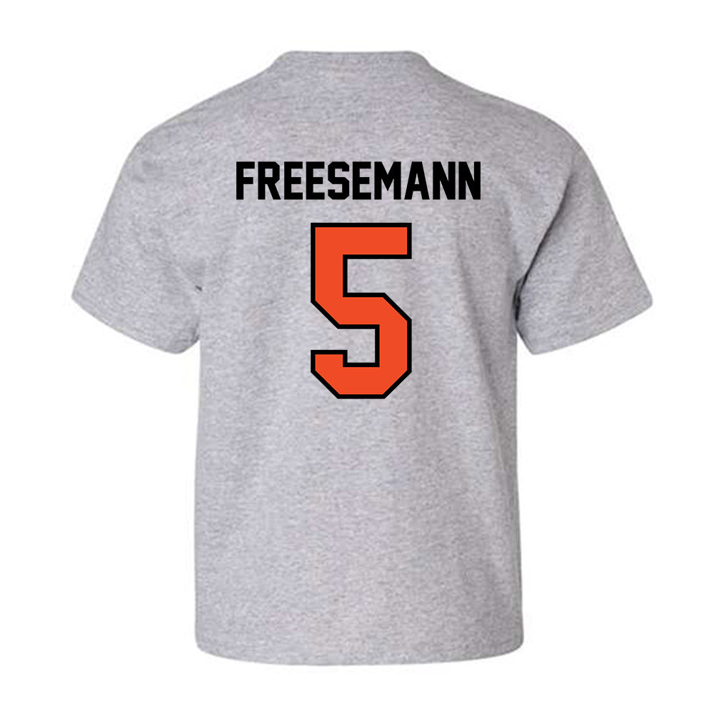 Campbell - NCAA Women's Volleyball : Leah Freesemann - Fashion Shersey Youth T-Shirt-1
