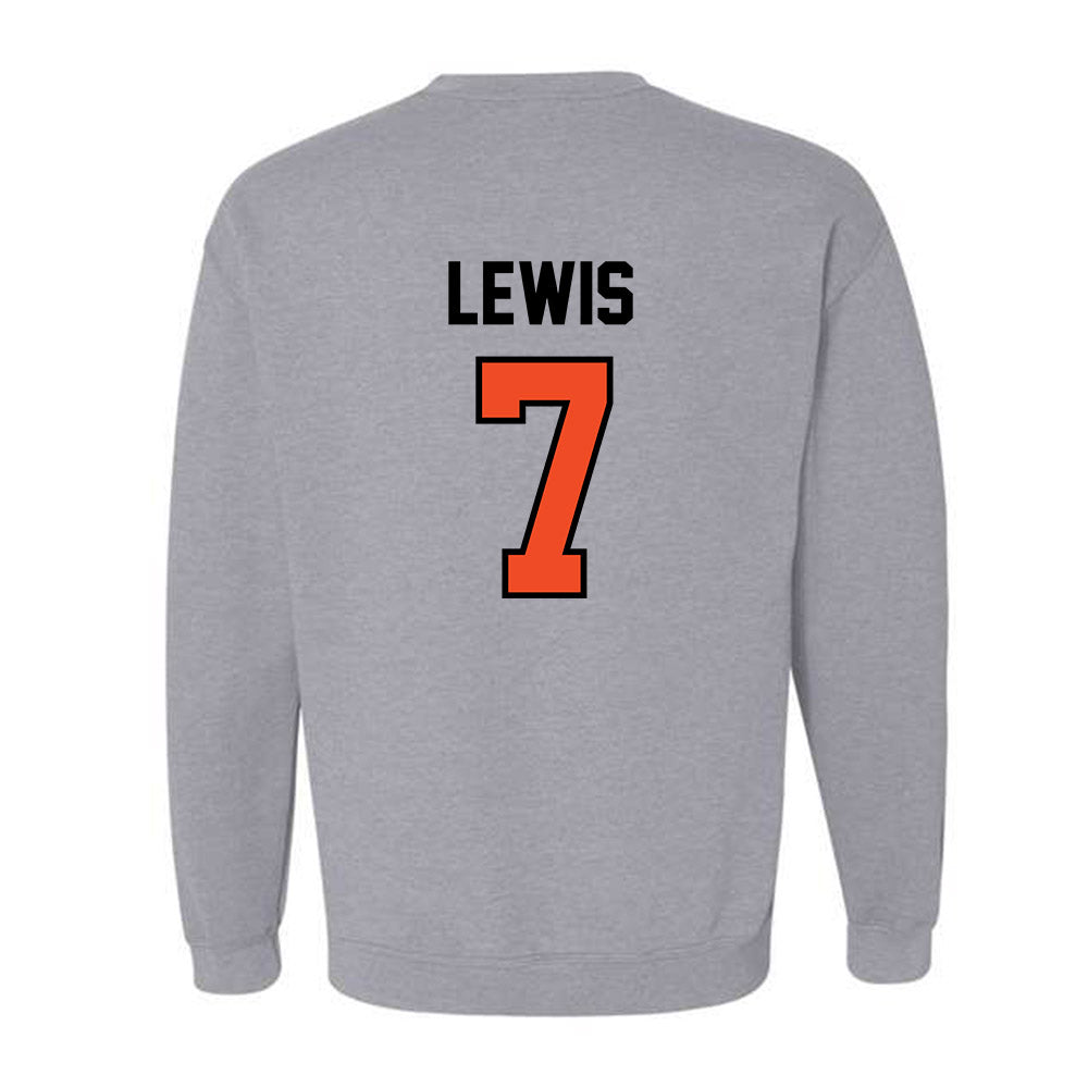 Campbell - NCAA Football : Omarion Lewis - Fashion Shersey Crewneck Sweatshirt-1