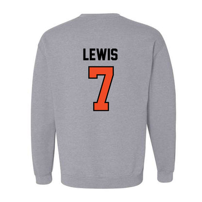 Campbell - NCAA Football : Omarion Lewis - Fashion Shersey Crewneck Sweatshirt-1