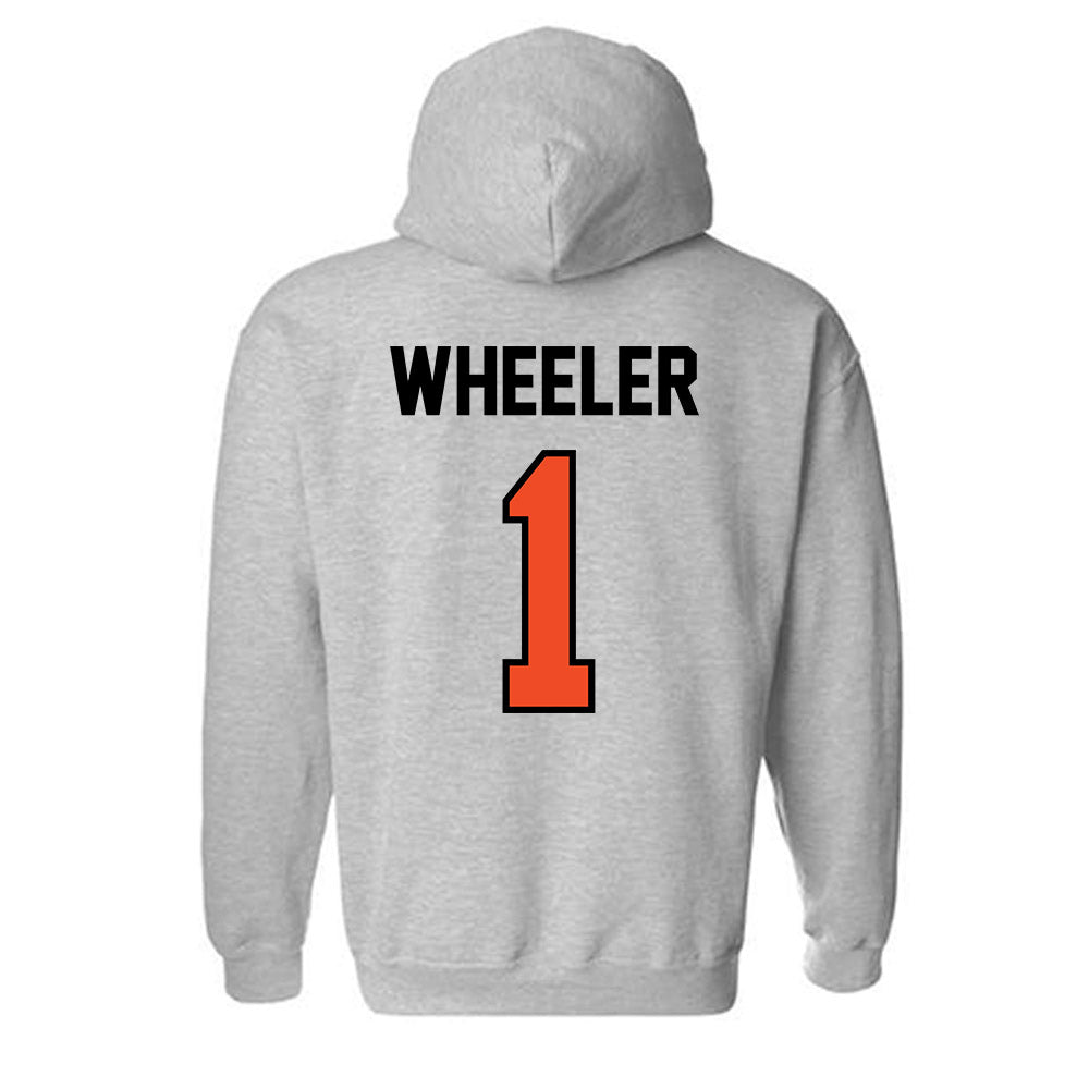 Campbell - NCAA Women's Volleyball : Lauren Wheeler - Fashion Shersey Hooded Sweatshirt-1