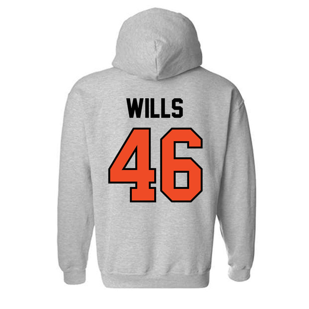 Campbell - NCAA Baseball : Houston Wills - Fashion Shersey Hooded Sweatshirt-1