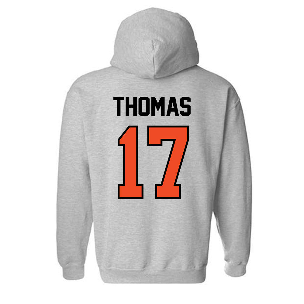 Campbell - NCAA Football : Malachi Thomas - Fashion Shersey Hooded Sweatshirt-1