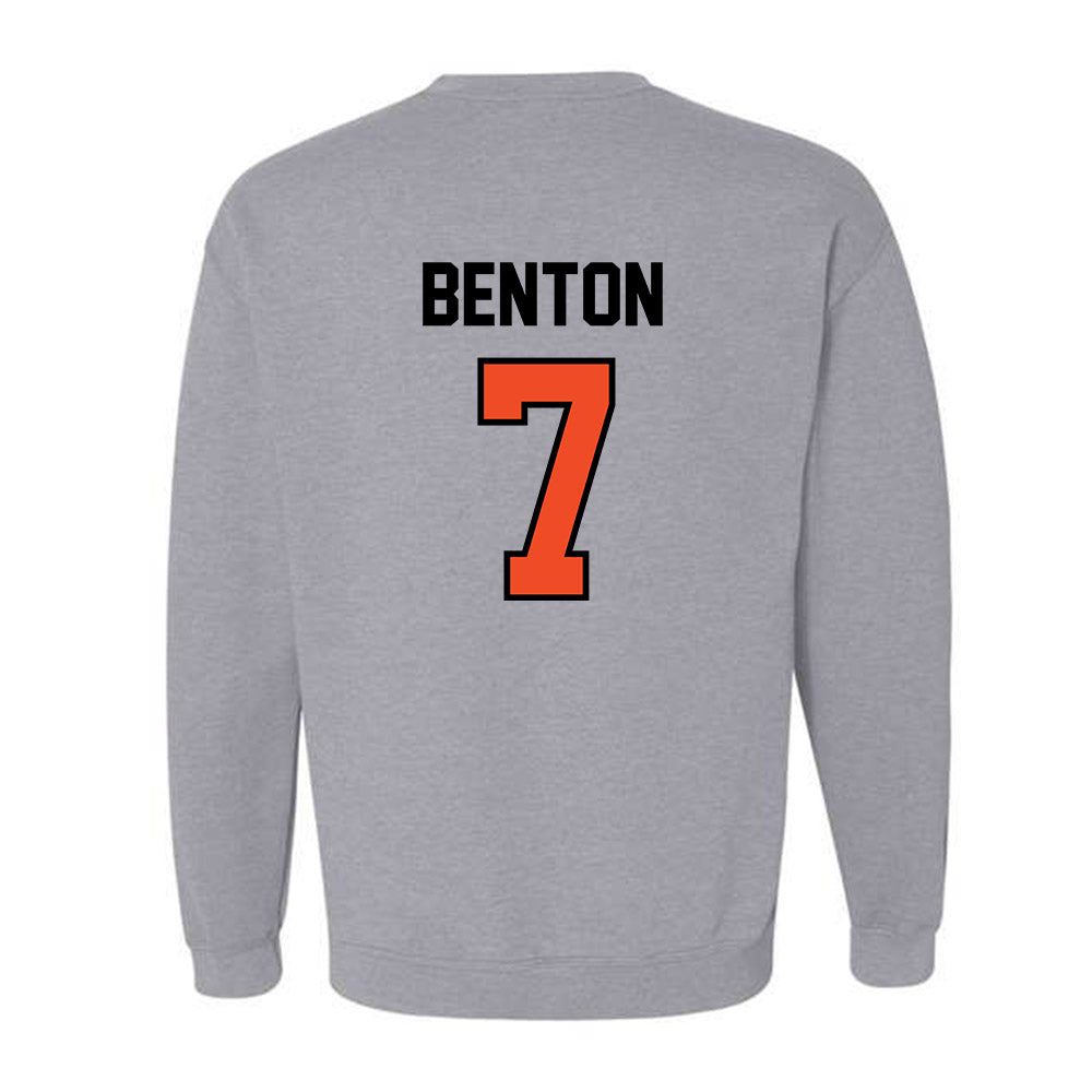 Campbell - NCAA Football : AJ Benton - Fashion Shersey Crewneck Sweatshirt-1