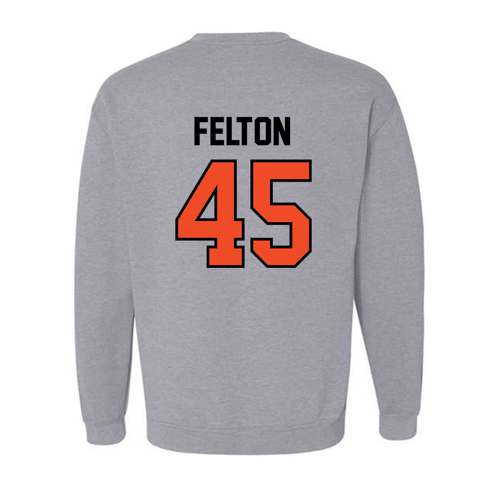 Campbell - NCAA Football : Daniel Felton - Fashion Shersey Crewneck Sweatshirt-1