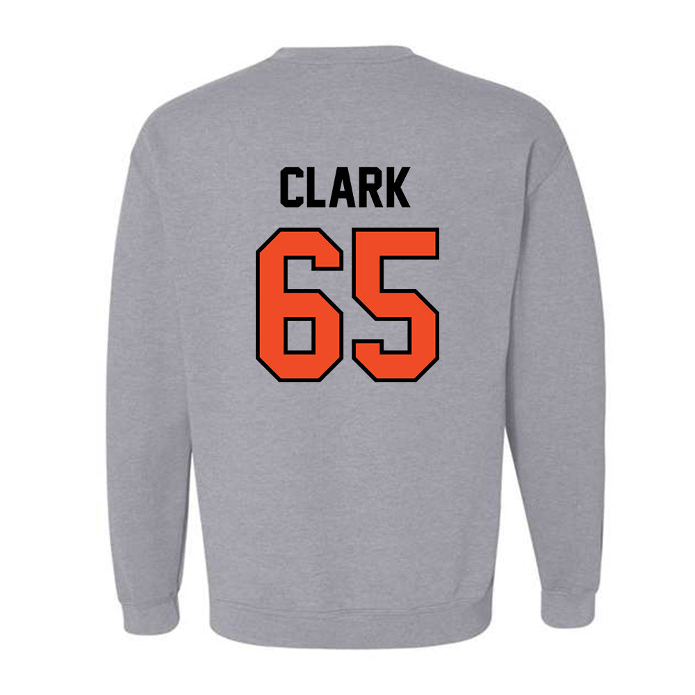Campbell - NCAA Football : Hunter Clark - Fashion Shersey Crewneck Sweatshirt-1