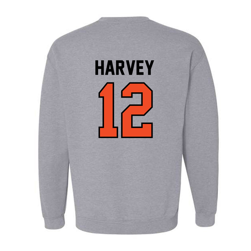 Campbell - NCAA Football : Grayson Harvey - Fashion Shersey Crewneck Sweatshirt-1