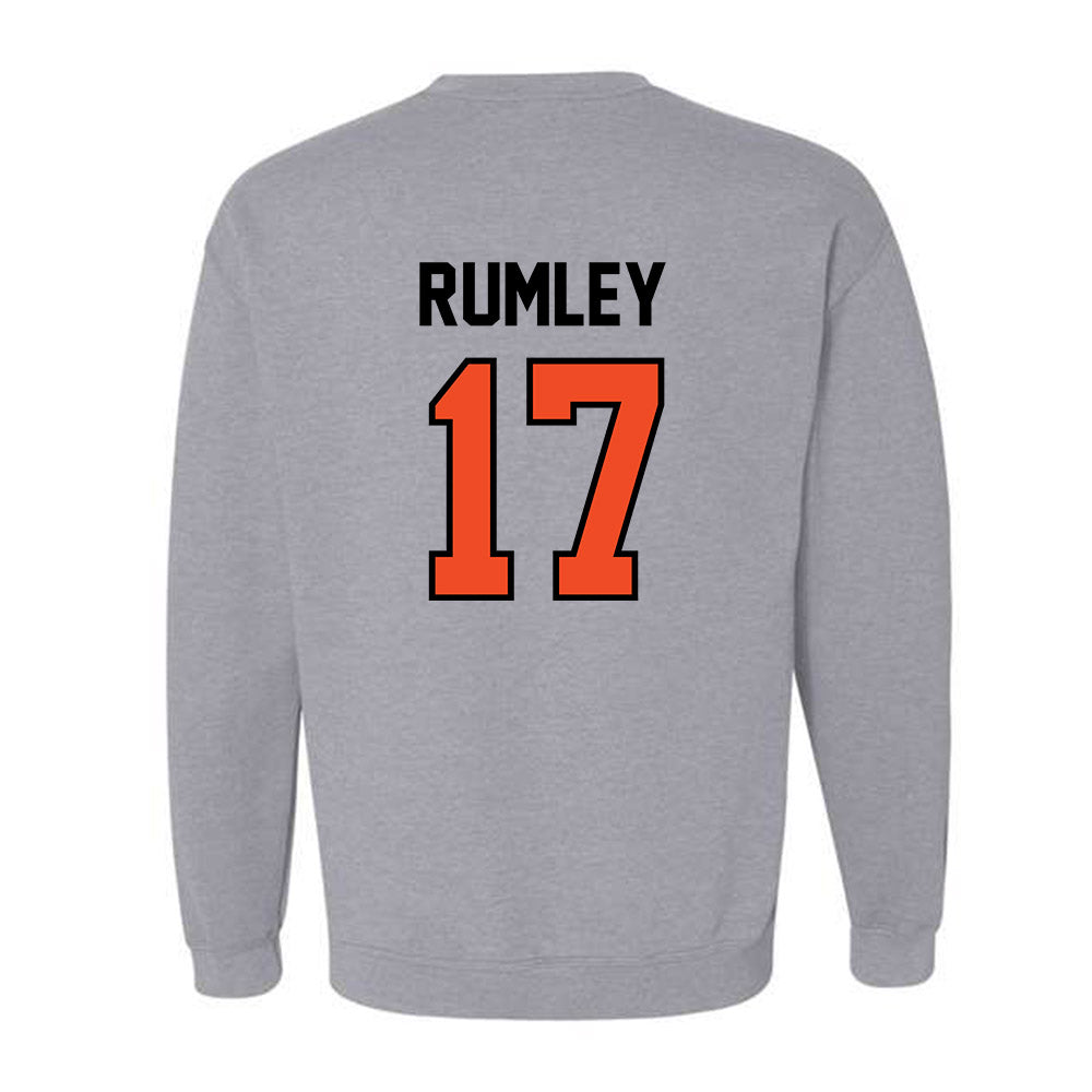 Campbell - NCAA Baseball : Trenton Rumley - Fashion Shersey Crewneck Sweatshirt-1