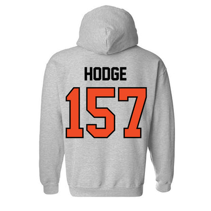 Campbell - NCAA Wrestling : Kendrick Hodge - Fashion Shersey Hooded Sweatshirt-1