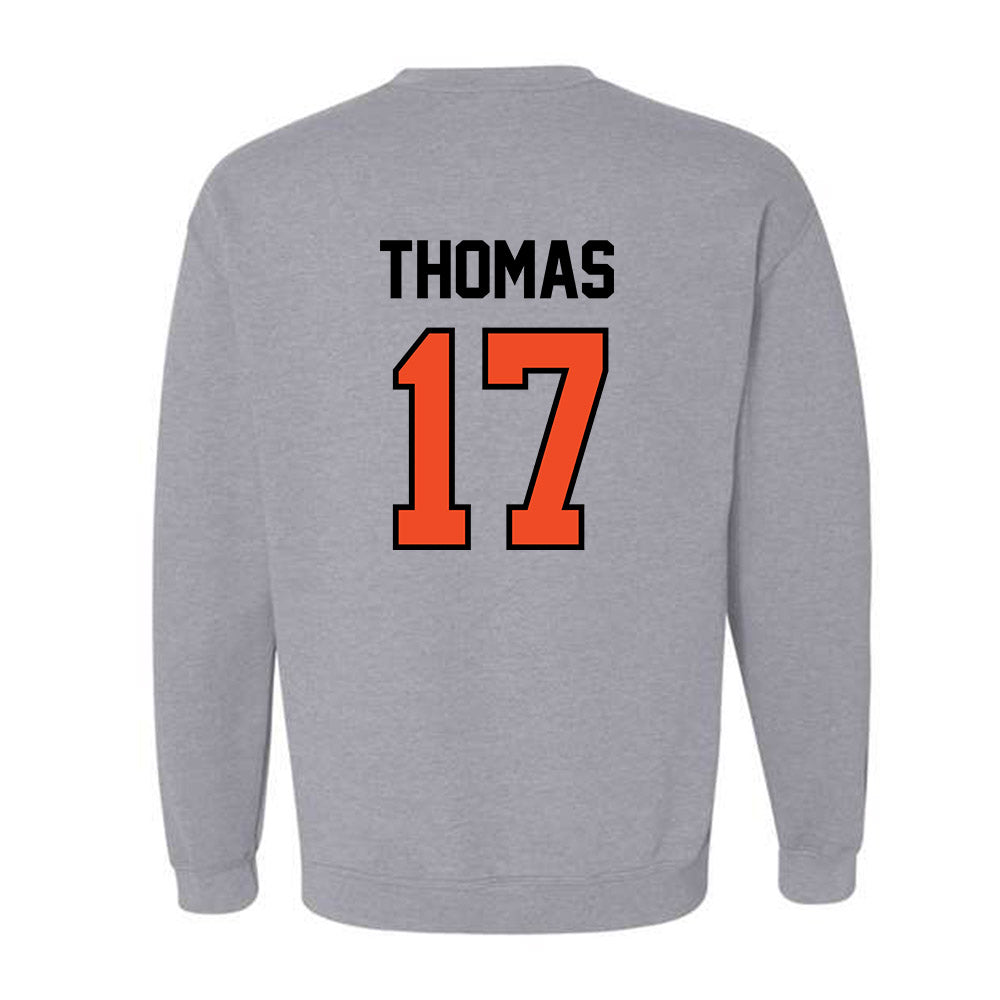 Campbell - NCAA Football : Malachi Thomas - Fashion Shersey Crewneck Sweatshirt-1