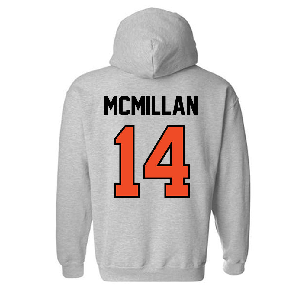 Campbell - NCAA Women's Volleyball : Breanna McMillan - Fashion Shersey Hooded Sweatshirt-1