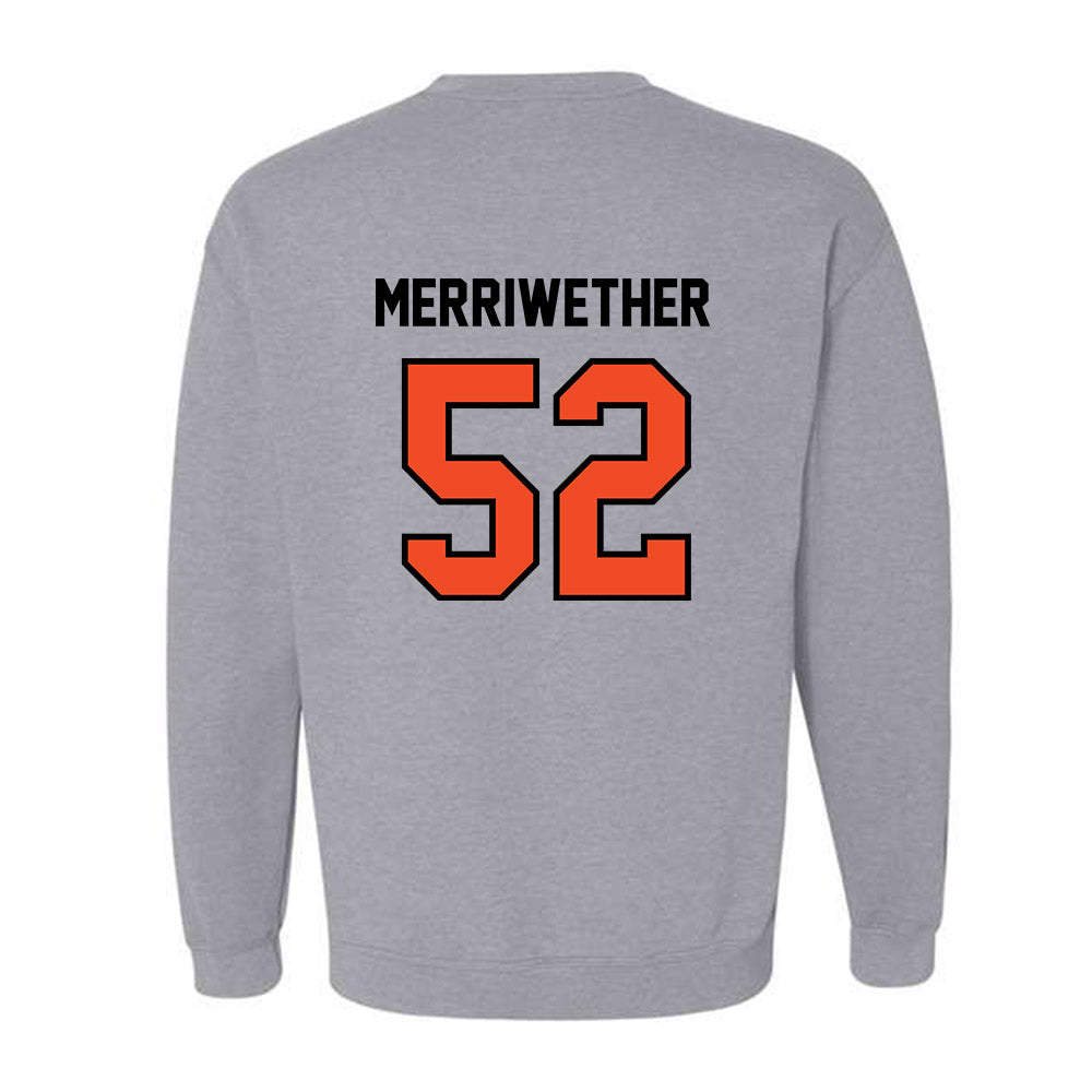 Campbell - NCAA Football : Mason Merriwether - Fashion Shersey Crewneck Sweatshirt-1