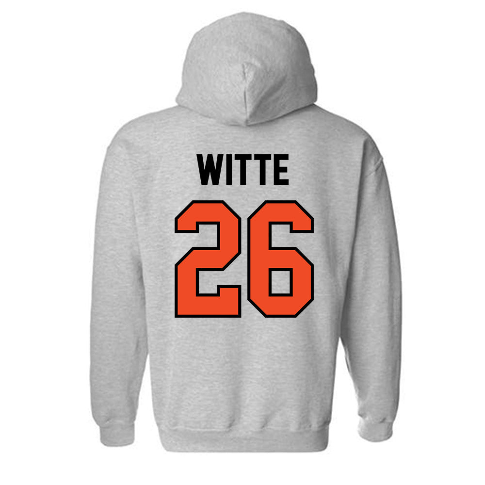 Campbell - NCAA Women's Soccer : Samantha Witte - Fashion Shersey Hooded Sweatshirt-1