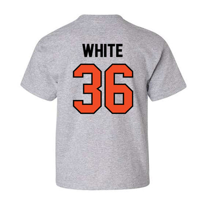 Campbell - NCAA Baseball : Caleb White - Fashion Shersey Youth T-Shirt-1