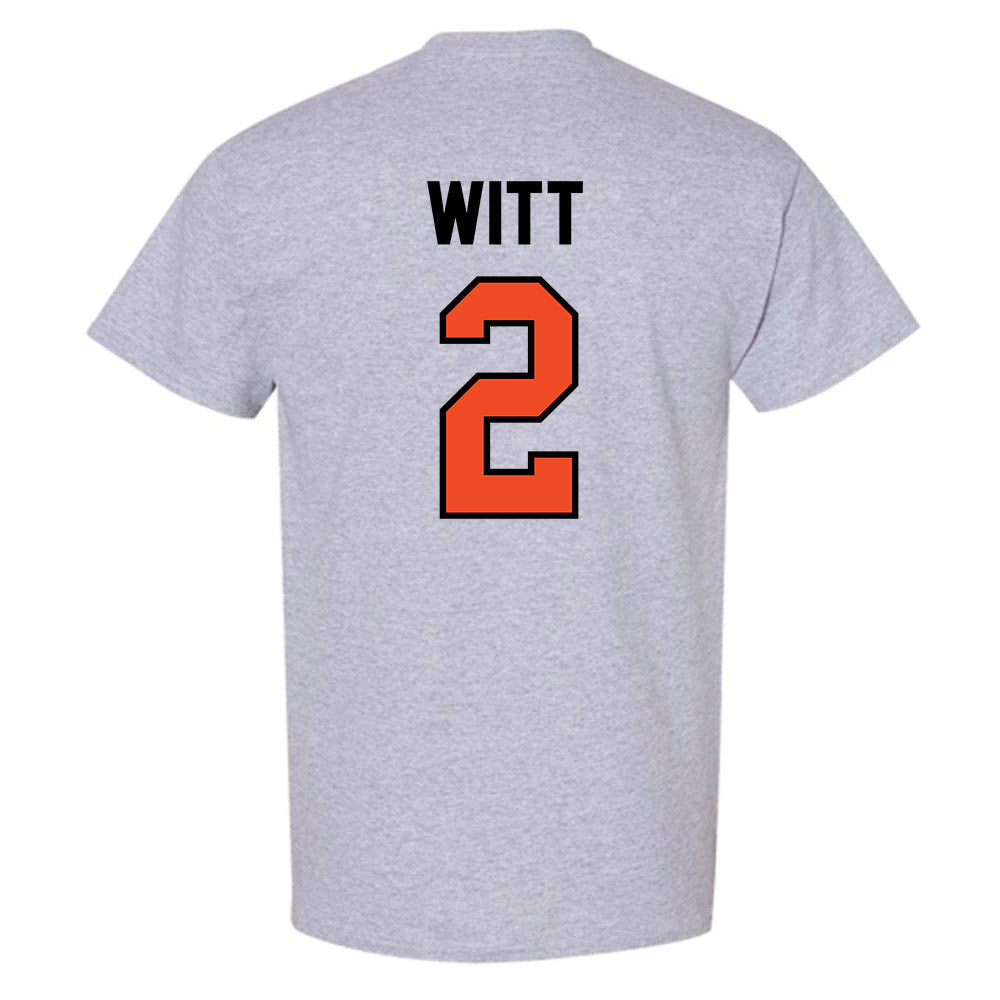 Campbell - NCAA Women's Lacrosse : Claire Witt - Fashion Shersey T-Shirt-1