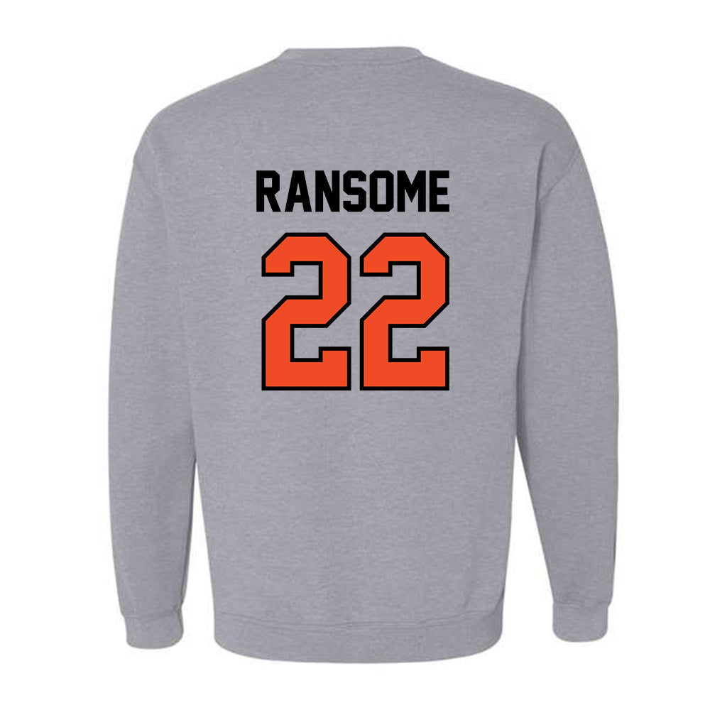 Campbell - NCAA Football : Greg Ransome - Fashion Shersey Crewneck Sweatshirt-1