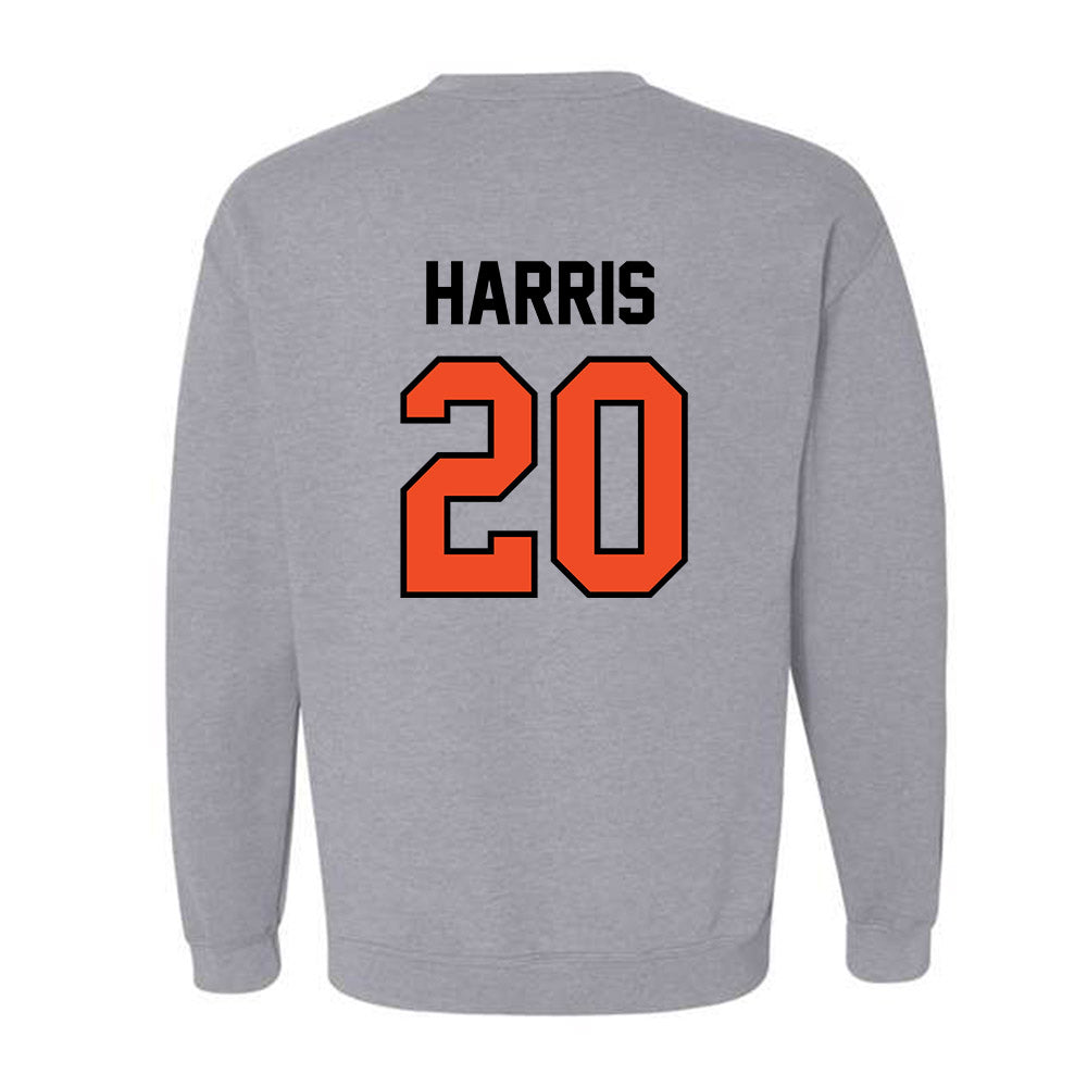 Campbell - NCAA Football : Gavin Harris - Fashion Shersey Crewneck Sweatshirt-1