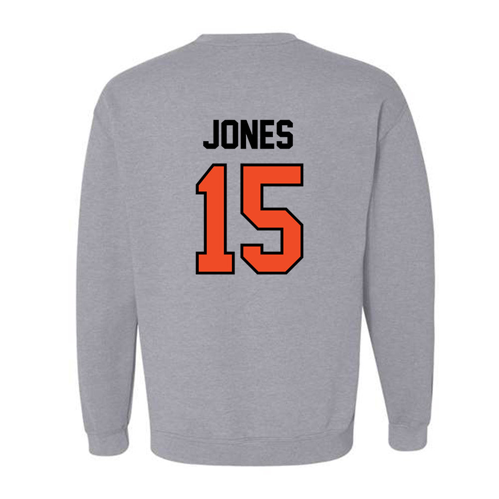 Campbell - NCAA Football : Jordan Jones - Fashion Shersey Crewneck Sweatshirt-1