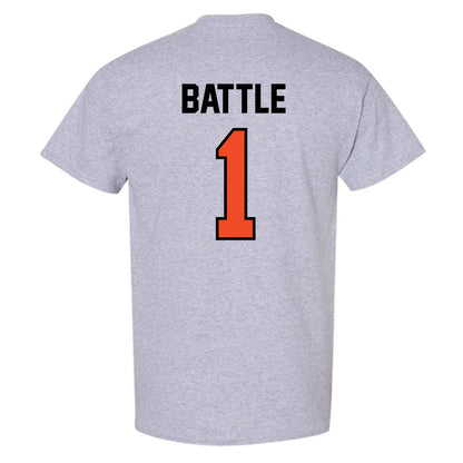 Campbell - NCAA Women's Basketball : Ashleigh Battle - Fashion Shersey T-Shirt-1