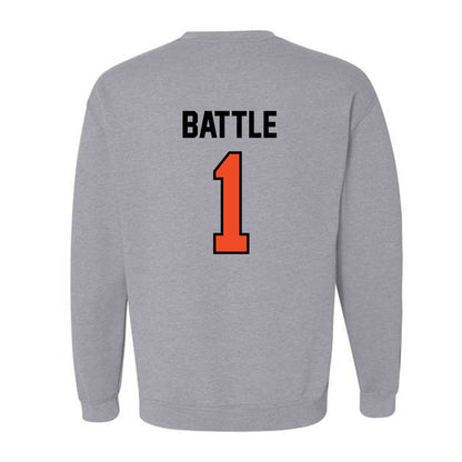 Campbell - NCAA Women's Basketball : Ashleigh Battle - Fashion Shersey Crewneck Sweatshirt-1