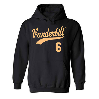 Vanderbilt - NCAA Baseball : Bud Coombs - Replica Shersey Hooded Sweatshirt-0