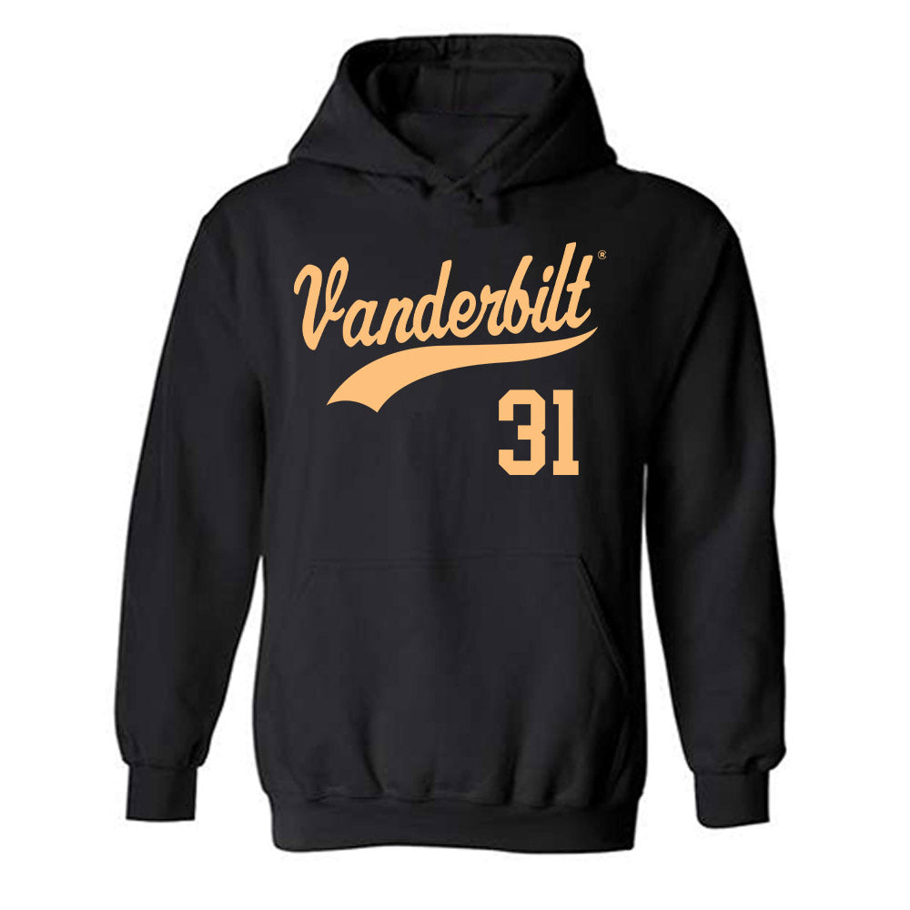 Vanderbilt - NCAA Baseball : Jameson Napper - Replica Shersey Hooded Sweatshirt-0