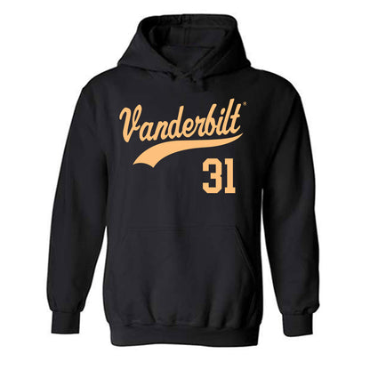 Vanderbilt - NCAA Baseball : Jameson Napper - Replica Shersey Hooded Sweatshirt-0