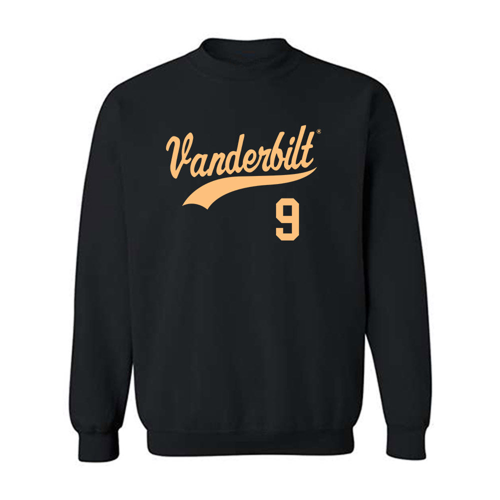 Vanderbilt - NCAA Baseball : Brodie Johnston - Replica Shersey Crewneck Sweatshirt-0