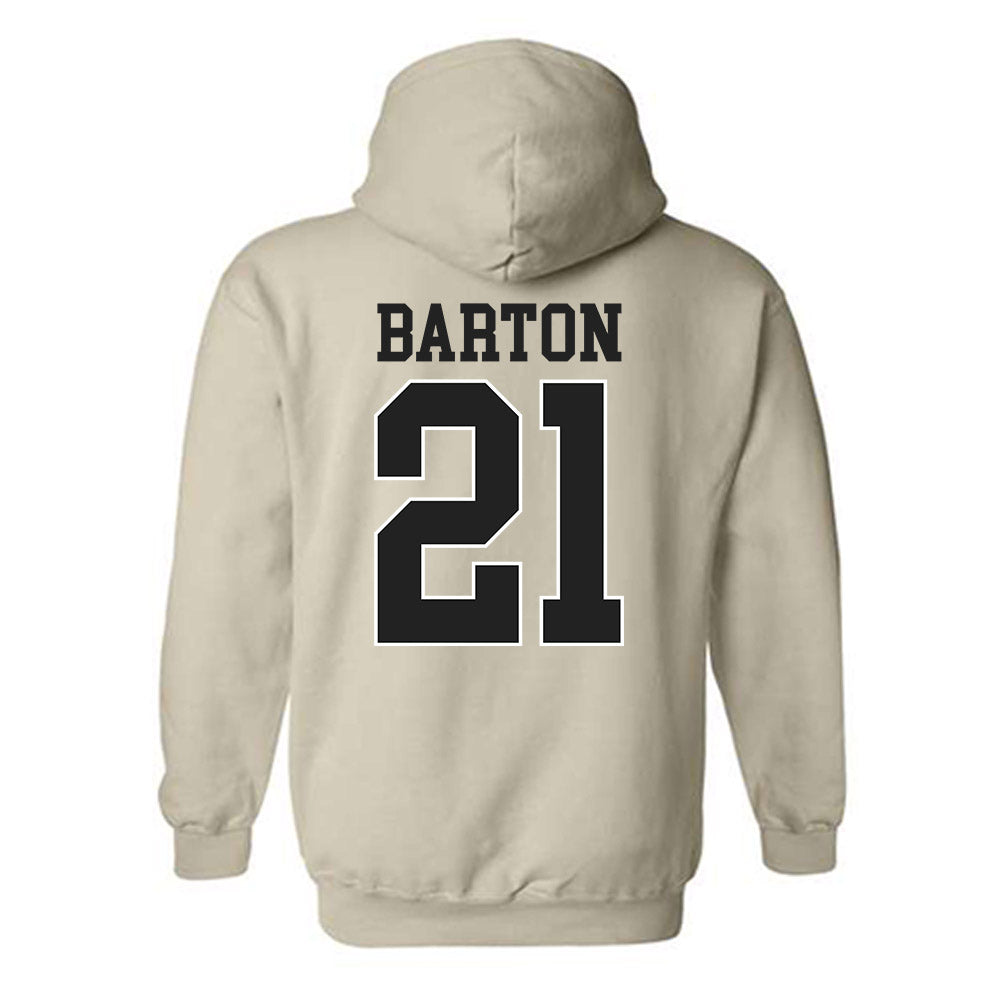 Vanderbilt - NCAA Baseball : Hudson Barton - Replica Shersey Hooded Sweatshirt-1