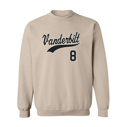 Vanderbilt - NCAA Baseball : Chris Maldonado - Replica Shersey Crewneck Sweatshirt-0