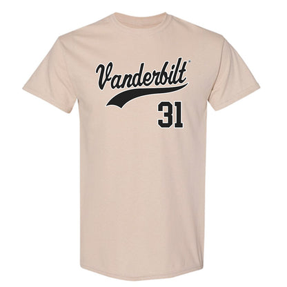 Vanderbilt - NCAA Baseball : Jameson Napper - Replica Shersey T-Shirt-0