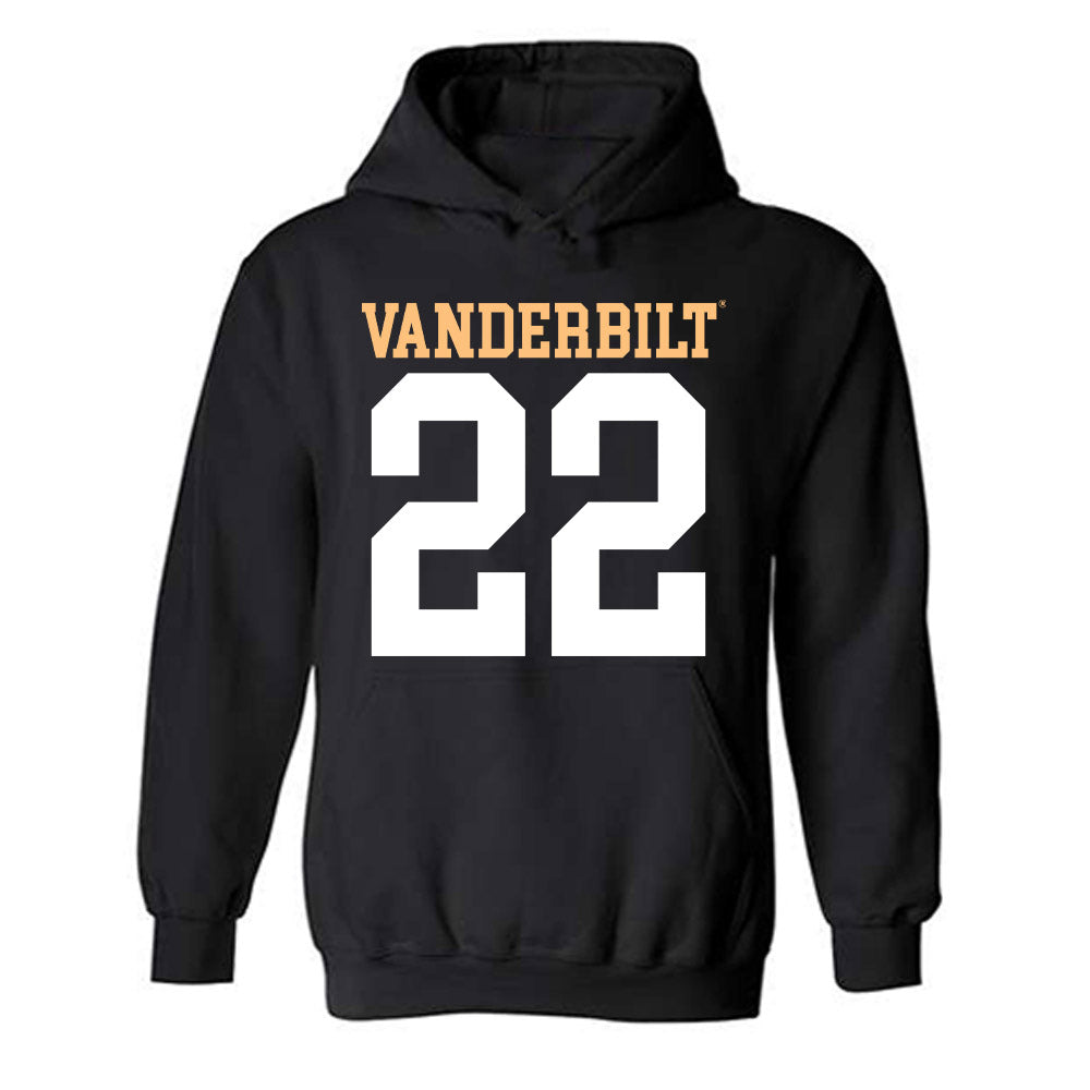 Vanderbilt - NCAA Football : Makhilyn Young - Replica Shersey Hooded Sweatshirt-0