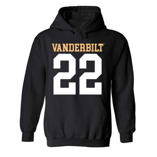 Vanderbilt - NCAA Football : Makhilyn Young - Replica Shersey Hooded Sweatshirt-0