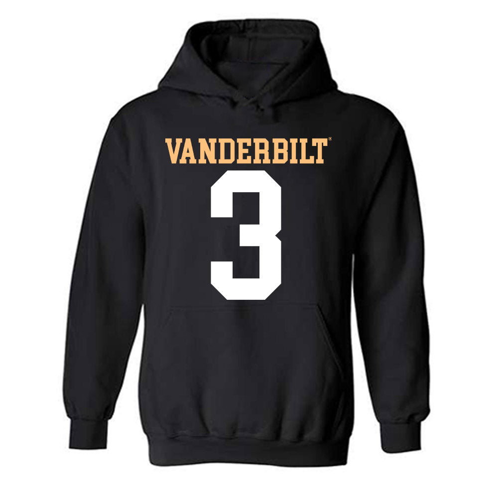 Vanderbilt - NCAA Football : Carson Lawrence - Replica Shersey Hooded Sweatshirt-0
