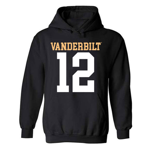 Vanderbilt - NCAA Football : Vanzale Hinton - Replica Shersey Hooded Sweatshirt-0