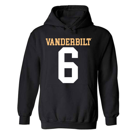 Vanderbilt - NCAA Football : Jacory Thomas - Replica Shersey Hooded Sweatshirt-0