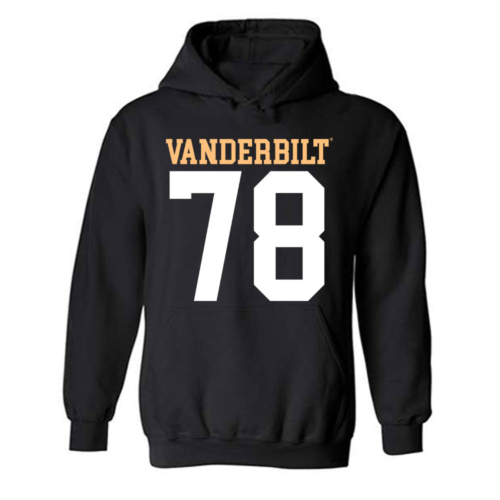 Vanderbilt - NCAA Football : Keegan Wechsler - Replica Shersey Hooded Sweatshirt-0