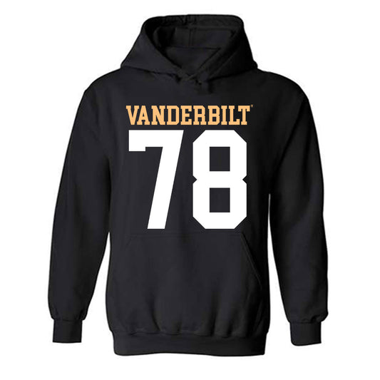 Vanderbilt - NCAA Football : Keegan Wechsler - Replica Shersey Hooded Sweatshirt-0