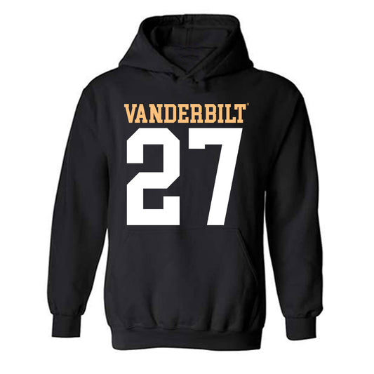 Vanderbilt - NCAA Football : Jaylin Lackey - Replica Shersey Hooded Sweatshirt