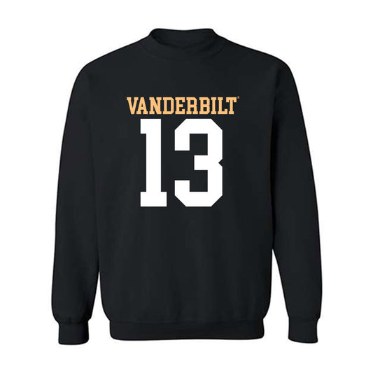 Vanderbilt - NCAA Football : Tate Hamby - Replica Shersey Crewneck Sweatshirt-0