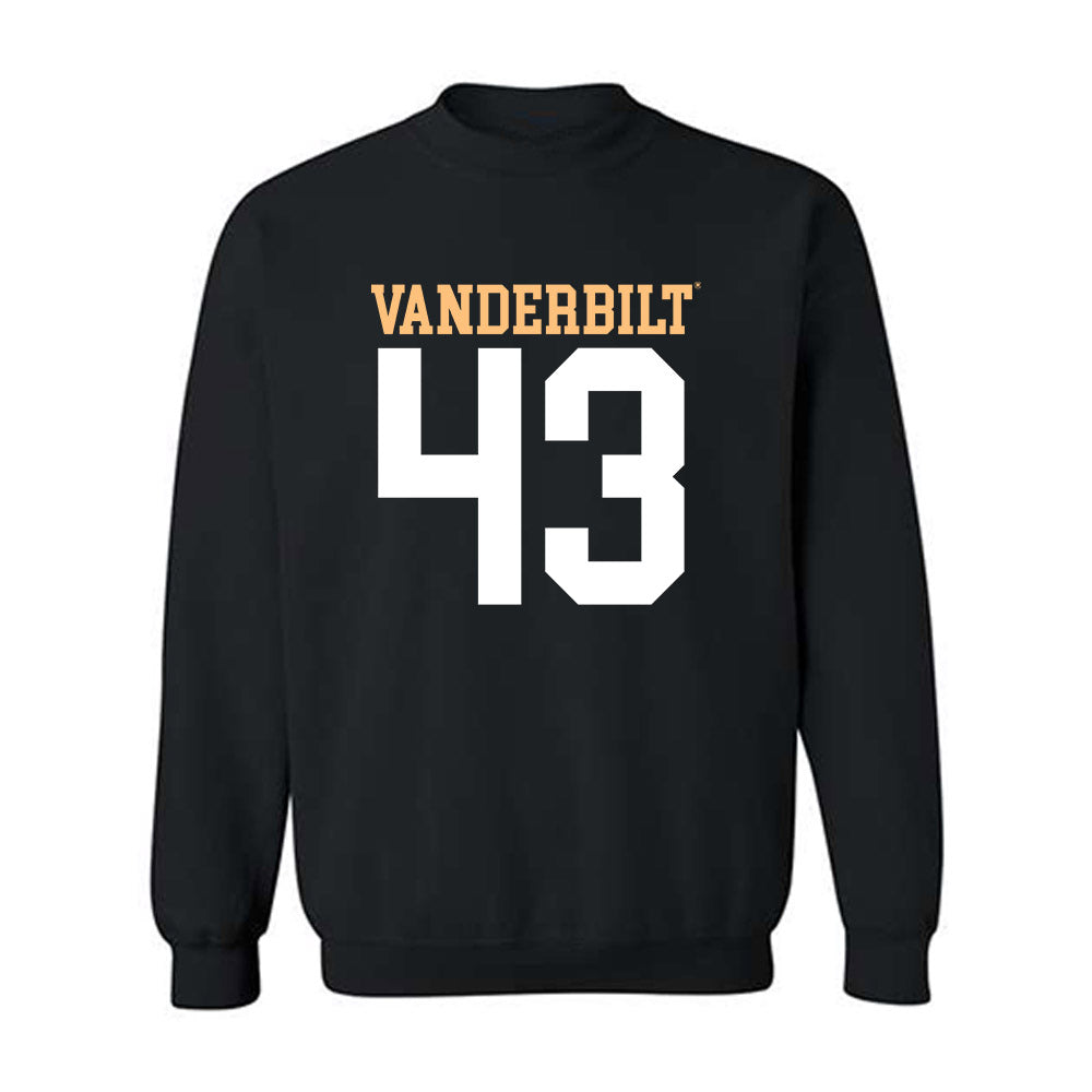 Vanderbilt - NCAA Football : Luke Dalise - Replica Shersey Crewneck Sweatshirt-0