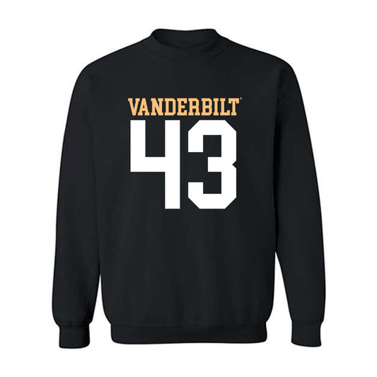 Vanderbilt - NCAA Football : Luke Dalise - Replica Shersey Crewneck Sweatshirt-0