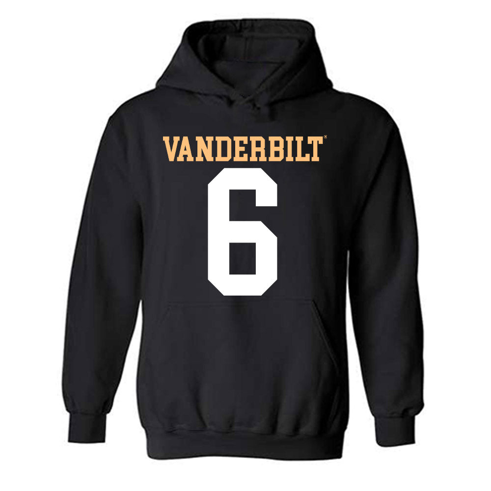 Vanderbilt - NCAA Football : Jacory Thomas - Replica Shersey Hooded Sweatshirt-0