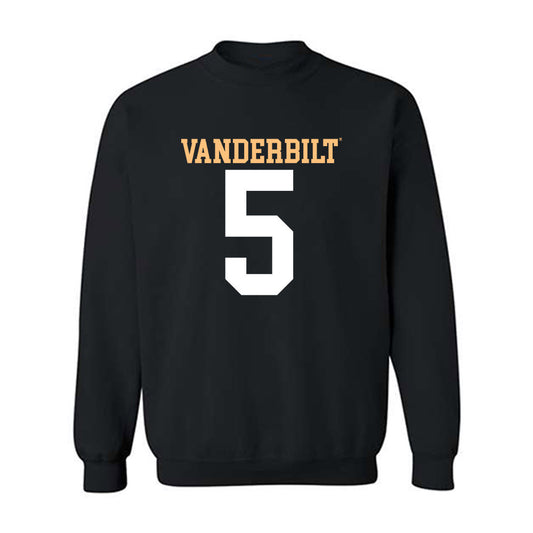 Vanderbilt - NCAA Football : Tristen Brown - Replica Shersey Crewneck Sweatshirt-0