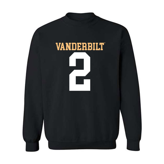 Vanderbilt - NCAA Football : Jared Curtis - Replica Shersey Crewneck Sweatshirt-0