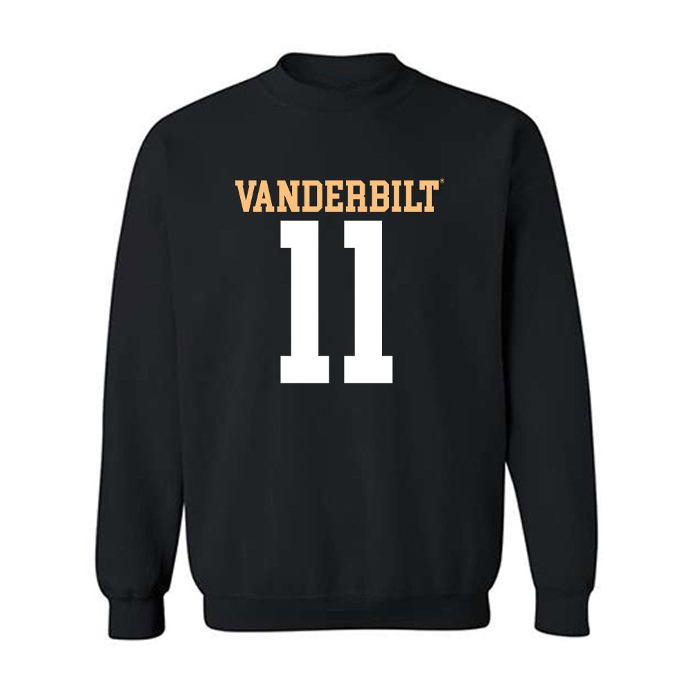 Vanderbilt - NCAA Football : Jack Elliott - Replica Shersey Crewneck Sweatshirt-0