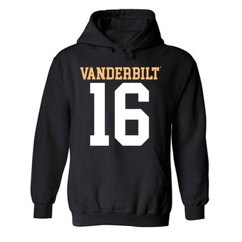 Vanderbilt - NCAA Football : Jaylin Davies - Replica Shersey Hooded Sweatshirt-0