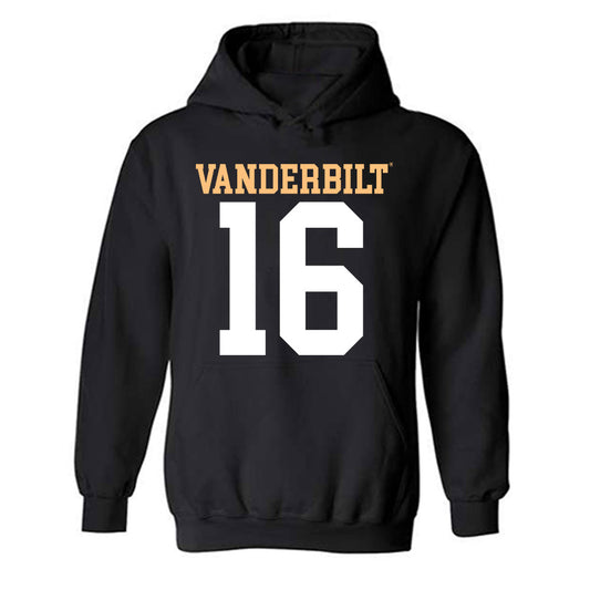 Vanderbilt - NCAA Football : Jaylin Davies - Replica Shersey Hooded Sweatshirt-0
