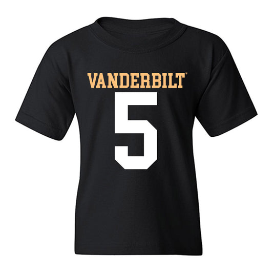 Vanderbilt - NCAA Football : Tristen Brown - Replica Shersey Youth T-Shirt-0