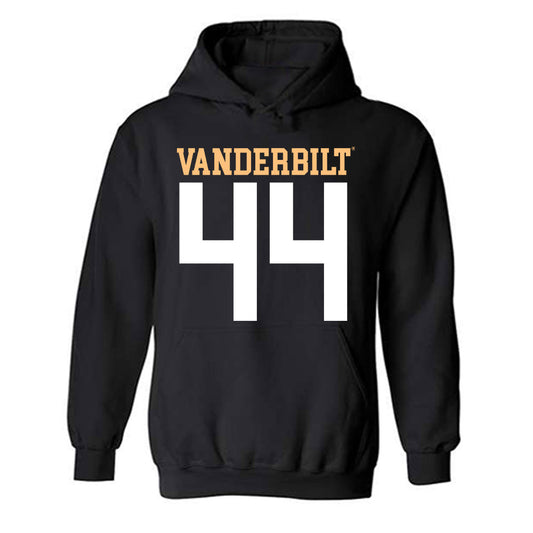 Vanderbilt - NCAA Football : Daniel Vollmer - Replica Shersey Hooded Sweatshirt-0