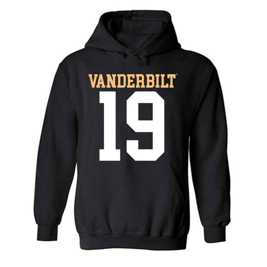 Vanderbilt - NCAA Football : Maurice Veney - Replica Shersey Hooded Sweatshirt-0